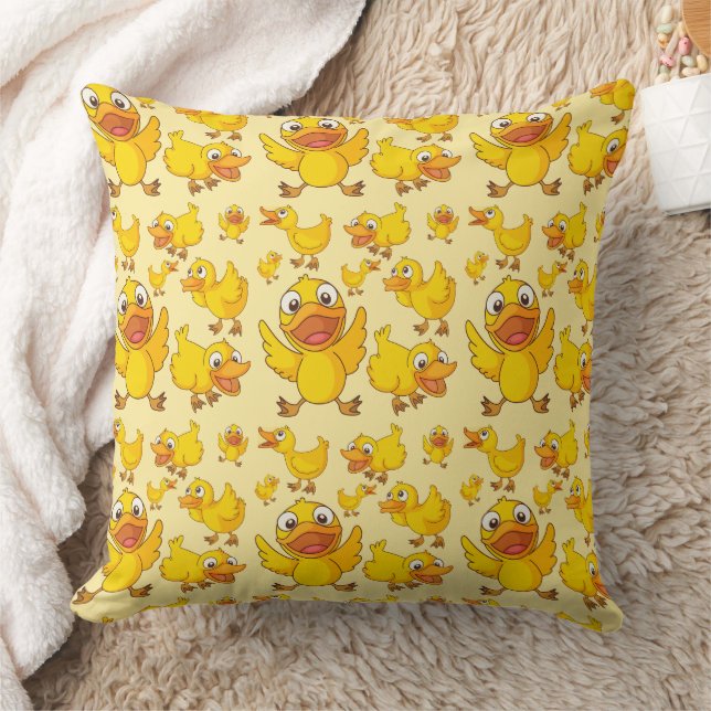 Baby Yellow Ducks Kissen (Decke)