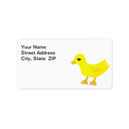 Baby Yellow Rubber Ducky Address Labels Adressaufkleber