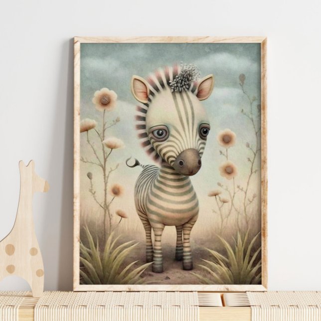 Baby Zebra African Animal | Zebra Wall Print Poster (Von Creator hochgeladen)