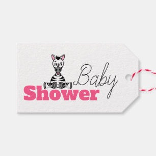 Baby Zebra, Babydusche Geschenkanhänger
