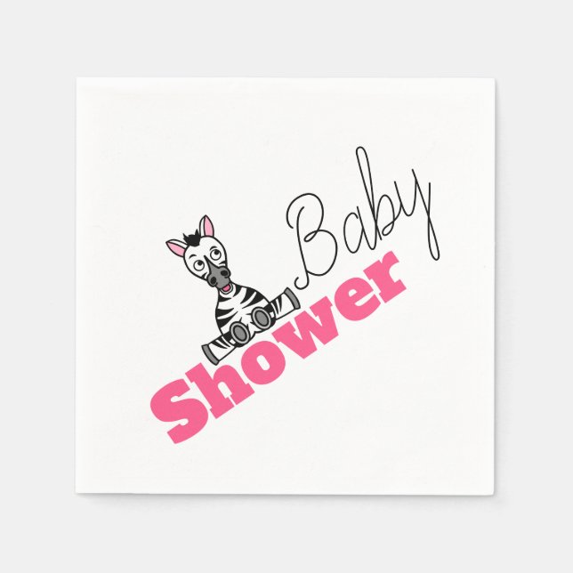 Baby Zebra, Babydusche Serviette (Vorderseite)