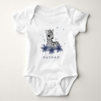 *~* Baby Zebra Floral Jungle Baby Boy ein Stück