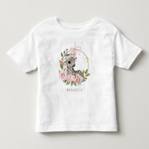 *~* Baby Zebra Floral Swing Jungle Girl Kleinkind T-shirt