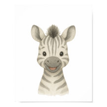 Baby Zebra Gender Neutral Safari Kinderzimmer Post