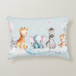 Baby Zebra mit all seinen Freunden Dekokissen