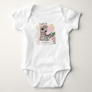 *~* Baby Zebra Name Kinderzimmer Jungle Sweet Girl Baby Strampler