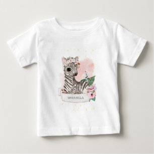 *~* Baby Zebra Name Kinderzimmer Jungle Sweet Girl Baby T-shirt