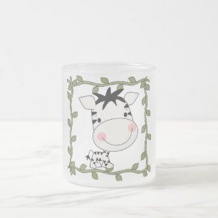 Baby-Zebra-T-Shirts und Geschenke Mattglastasse