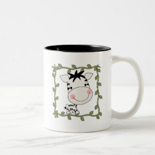 Baby-Zebra-T-Shirts und Geschenke Zweifarbige Tasse