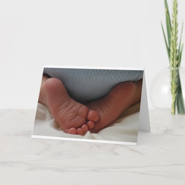 Baby-Zehen Ankündigung (Vorderseite)