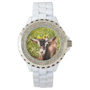 Baby-Ziegen-diamante de imitación-Uhr Armbanduhr