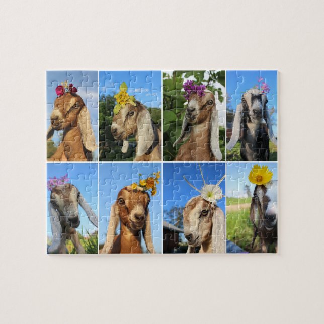 Baby-Ziegen-Puzzlespiel Puzzle (Horizontal)