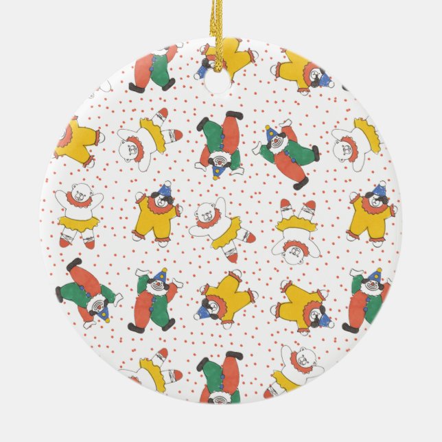 Baby-Zirkustier-Illustrations-Muster Keramikornament (Hinten)