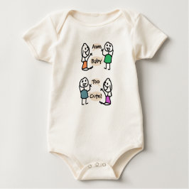 Baby zu Niedlicher Bio Bodysuit von RoseWrites T-shirt