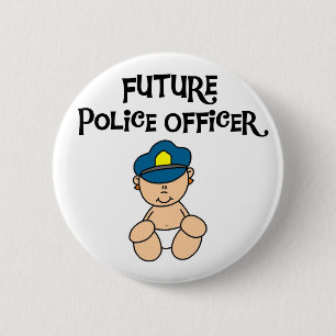 Baby-Zukunft-Polizeibeamte Button