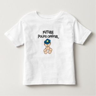 Baby-Zukunft-Polizeibeamte Kleinkind T-shirt