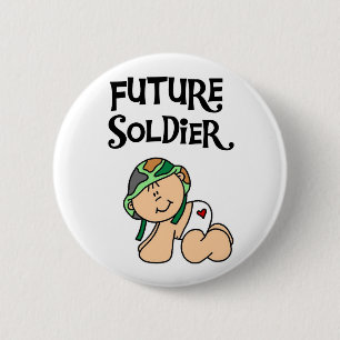 Baby-Zukunft-Soldat Button