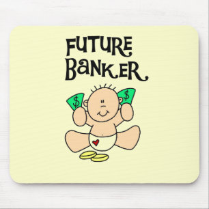 Baby-zukünftige Banker-T - Shirts und Geschenke Mousepad