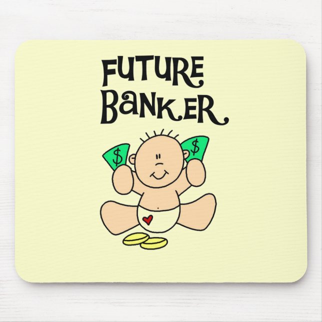 Baby-zukünftige Banker-T - Shirts und Geschenke Mousepad (Vorne)