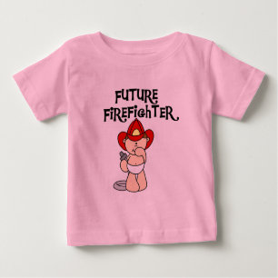 Baby-zukünftige Feuerwehrmann-T-Shirts und Baby T-shirt