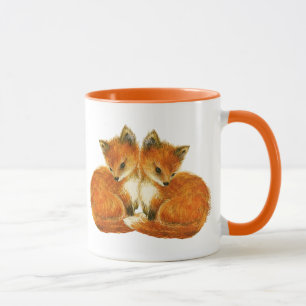 Baby-Zwilling Füchse Tasse