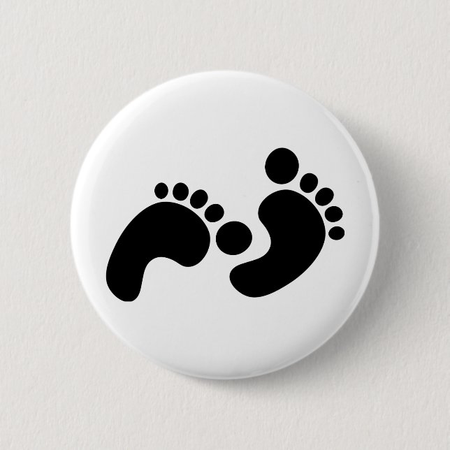 Babyabdrücke Button (Vorderseite)