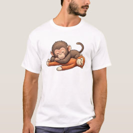 Babyäffchen-Schlag-Design T-Shirt