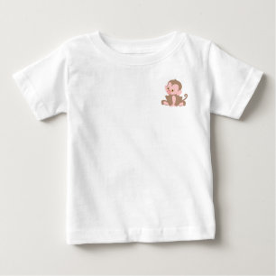 Babyaffe lächeln baby t-shirt