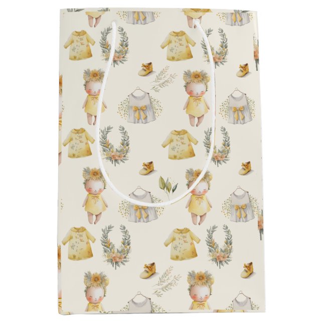 Babyartikel mit gelbem Uringehalt Mittlere Geschenktüte (Vorderseite)