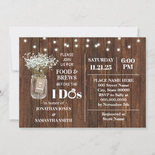 Babyatemessen und -brauen vor dem Duschen Einladung