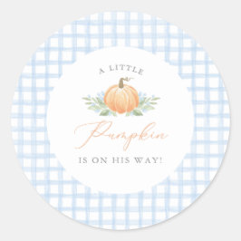 Babyaufkleber | Ein kleiner Pumpkin Runder Aufkleber