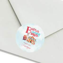 Babyaufkleber für das Karneval-Festival Runder Aufkleber