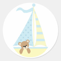 Babyaufkleber für Segelboote