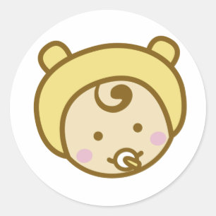 Babyaufkleber Runder Aufkleber