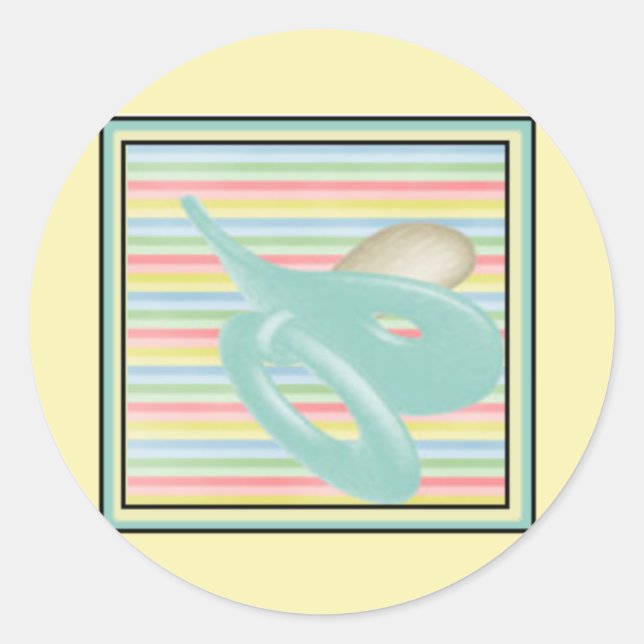 Babyaufkleber und Umschlag Aufkleber (Vorderseite)