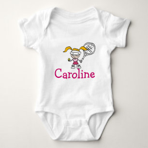 Babyausstattung mit individuelle Name und Tennis-C Baby Strampler