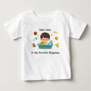 Babybaderzeit mit Spielzeug Baby T-shirt