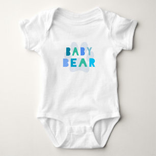 Babybär - blau baby strampler