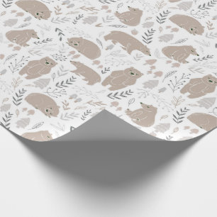 Babybär-neutrales Babywaschpapier Geschenkpapier