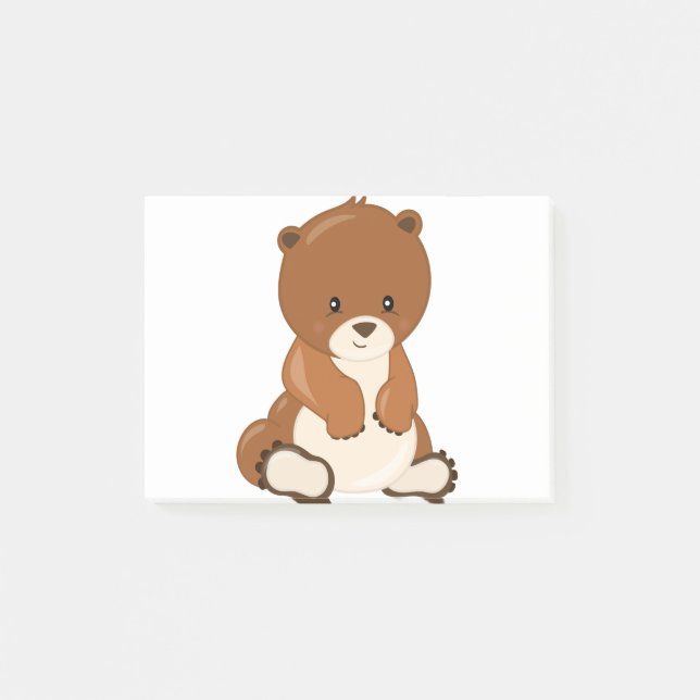 Babybär Post-it Klebezettel (Vorderseite)