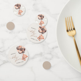 Babybär, Teddybär, Braunbälle, Babydusche Konfetti