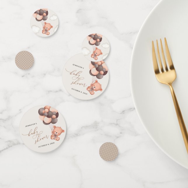 Babybär, Teddybär, Braunbälle, Babydusche Konfetti (Gruppe)