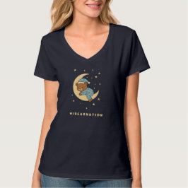Babybär überwintert auf dem Mond T-Shirt