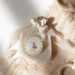Babybärendusche Danke Runder Aufkleber