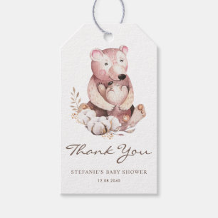 Babybärendusche Mommy and Baby Bear Woodland Viele Geschenkanhänger