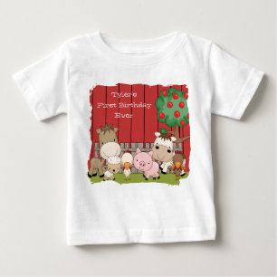 Babybarnyard-Freund-Säuglings-Strampler Baby T-shirt