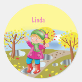 Babybäume personalisieren runder aufkleber