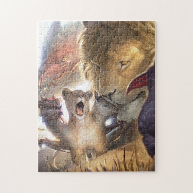 BabyBestiary - Schimären-Welpe Puzzle (Vertikal)