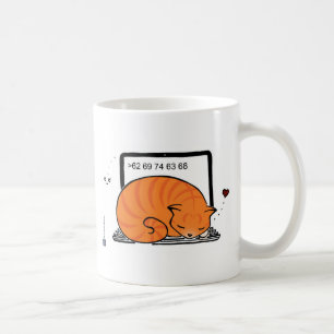 Babybett für Laptops (Orange Tabby) Tasse