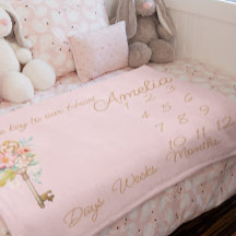 Babybettdecke, personalisiertes Baby